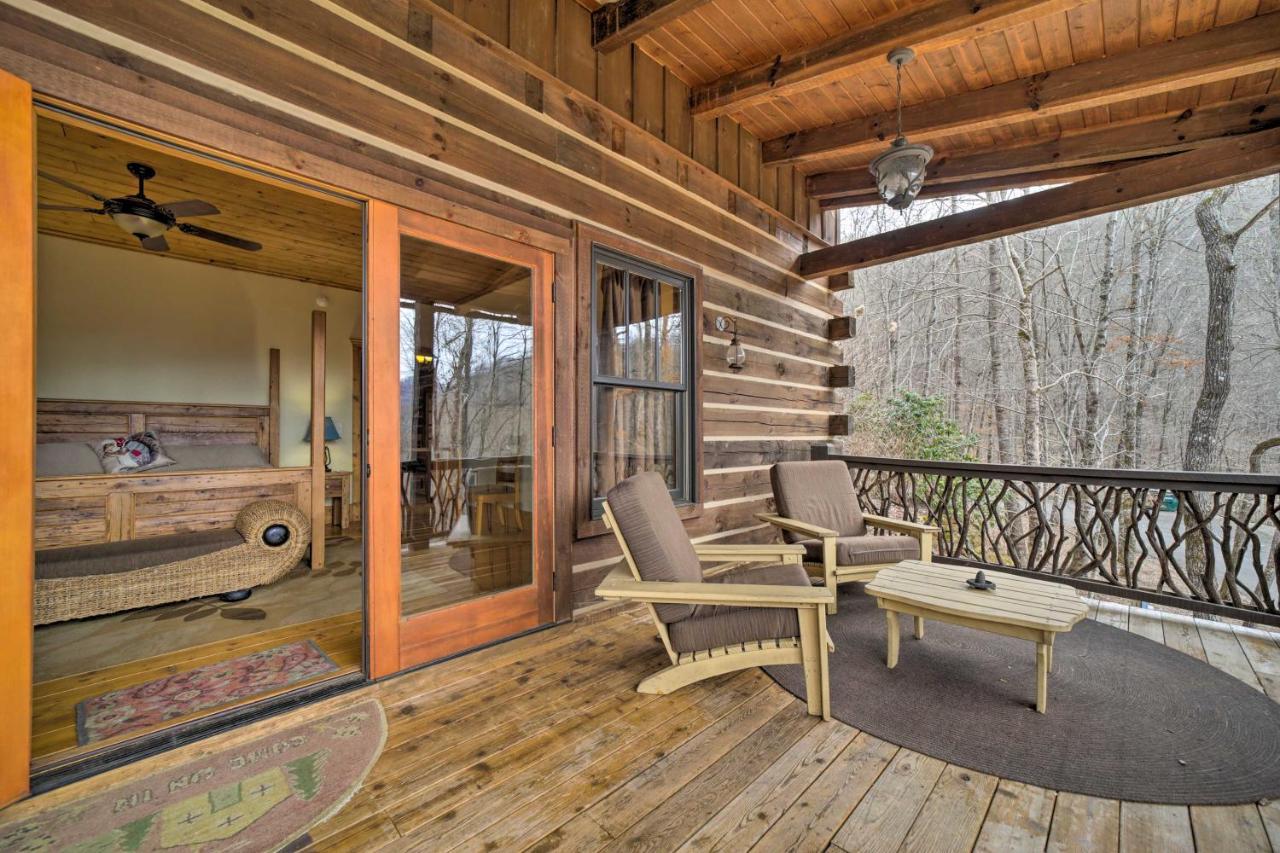 Luxury Cabin Rental In Franklin With Private Hot Tub Luaran gambar