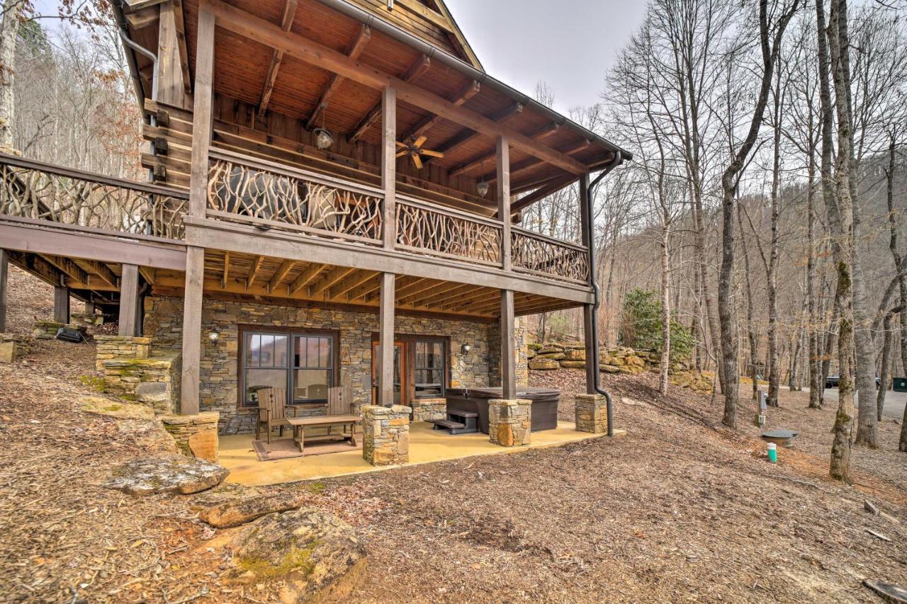 Luxury Cabin Rental In Franklin With Private Hot Tub Luaran gambar